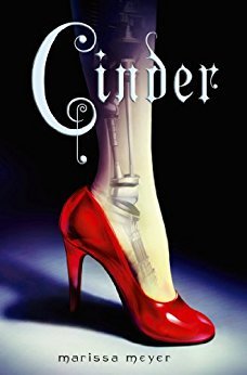 Book cover of "Cinder" By Marissa Meyer.